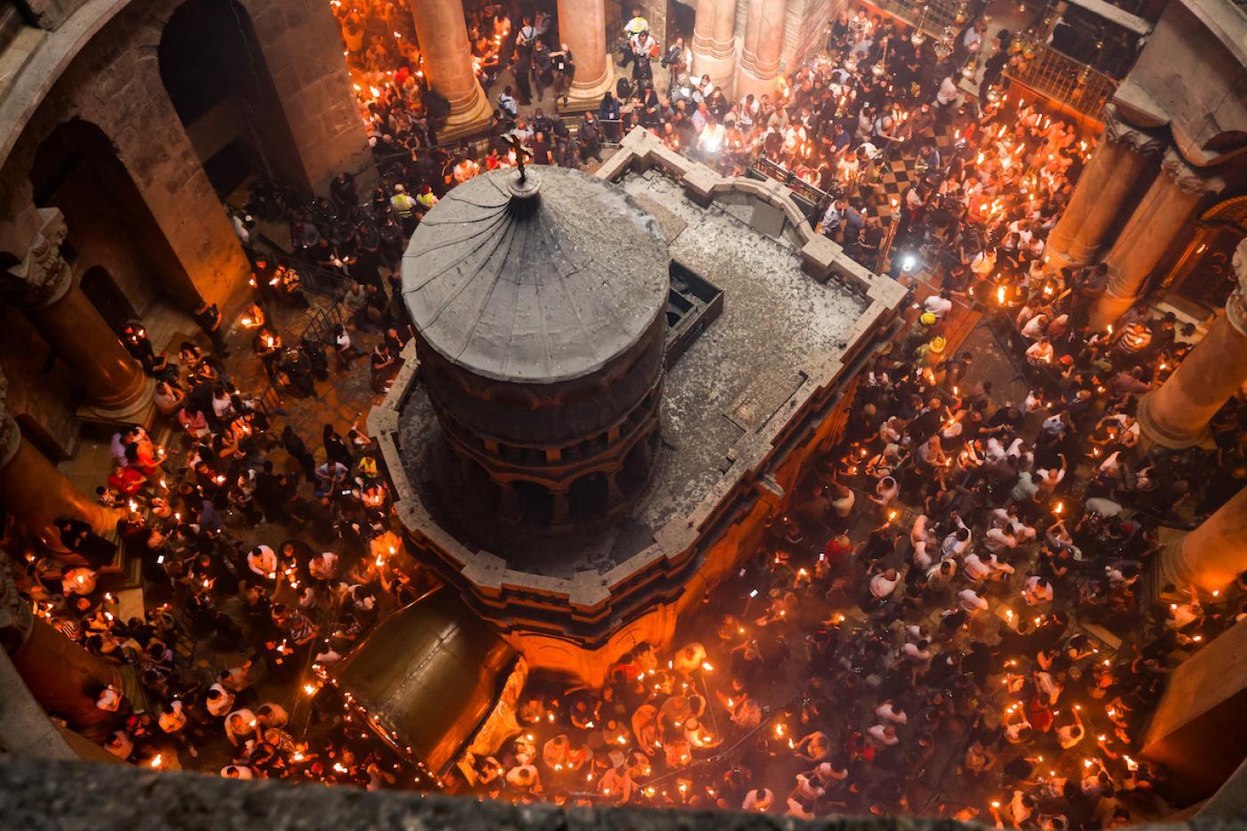 Ιεροσόλυμα τελετή Άγιο Φως