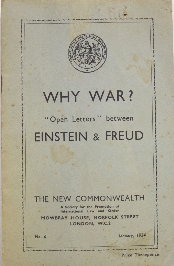 Einstein Freud Γιατί πόλεμος